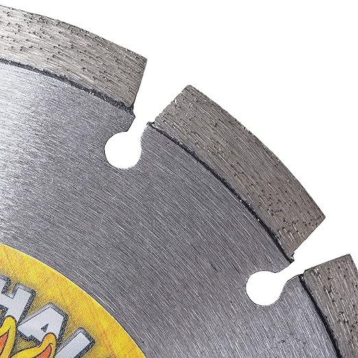 Delta Diamond Kick-Asphalt 7 Inch Diamond Blade, Segmented, Wet/Dry Cutting Asphalt, Green Concete, Masonry Block, and Similar Materials (7")