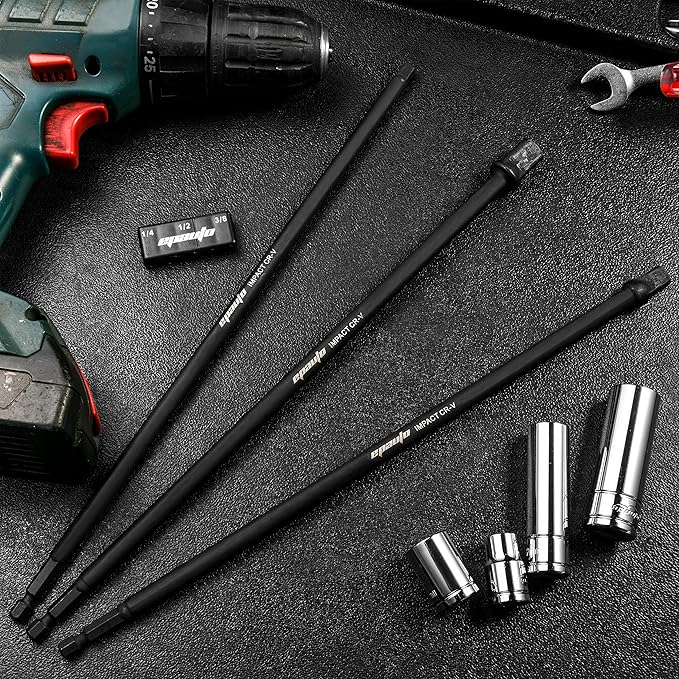 EPAuto 12-Inch Impact Socket Adapter Set, CR-V, 3 Pieces