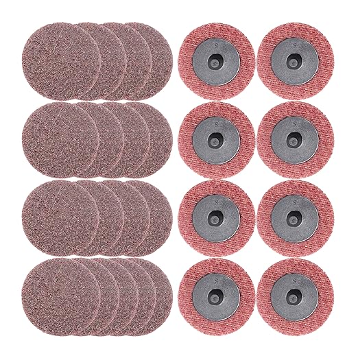 Merryland Surface Conditioning Disc 2 inch for Die Grinder, 2inch Medium Quick Change Disc 25 Pack, Sanding Disc Nylon Non-Woven Disc Paint Rust Metal Steel Iron Universal, DGTAA25C2
